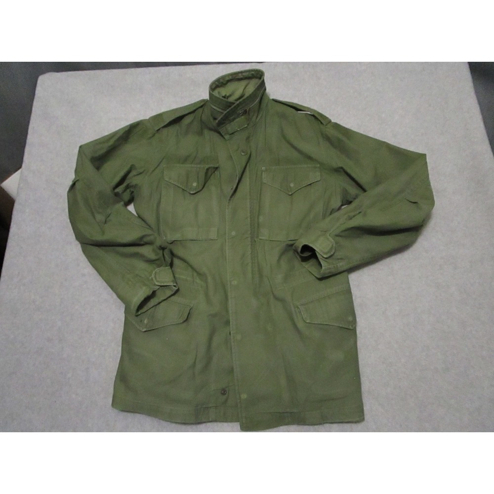 Vintage M65 Field Jacket 60s Vietnam 1966 Small Long OG-107 US‎ Army KSK 1st Gen